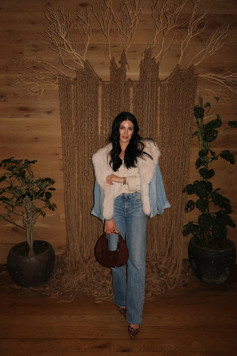 FUR DENIM JACKET – MADISON AVENUE