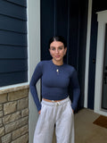 AIR SOFT BASIC LONG SLEEVE : NAVY