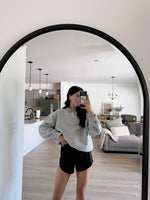 EARLY CHILL MOCKNECK CREWNECK : GREY