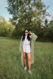 ALL DAY CARDIGAN : OLIVE GREEN