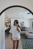 LOUNGE SHORTS : WHITE