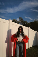 ALL DAY CARDIGAN : CHERRY RED