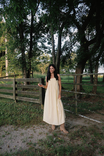 GOLDEN HOUR DRESS : BUTTER YELLOW