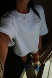 LOUNGE SHORTS : WHITE