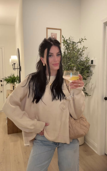 COMFORT LEVEL SWEATER : ECRU