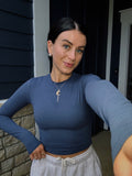 AIR SOFT BASIC LONG SLEEVE : NAVY