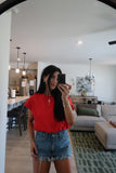 ESSENTIAL BUBBLE TEE : AMERICAN RED