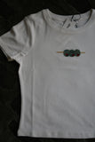 BEADED OLIVE TEE