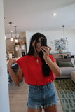 ESSENTIAL BUBBLE TEE : AMERICAN RED