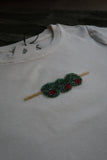 BEADED OLIVE TEE