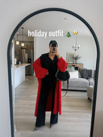 ALL DAY CARDIGAN : CHERRY RED
