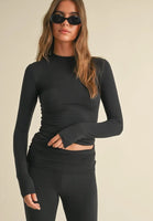 AIR SOFT BASIC LONG SLEEVE : BLACK