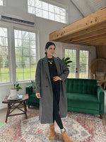 BE MERRY DUSTER COAT : CHARCOAL