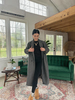 BE MERRY DUSTER COAT : CHARCOAL